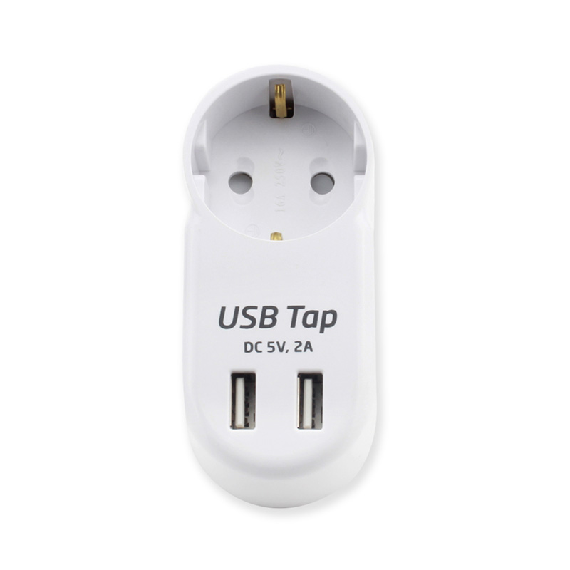 Bærbar 1 Outlet EU Standard Wireless Socket med 2 USB -porte Bærbar 1 Outlet EU Standard Wireless Socket med 2 USB -porte