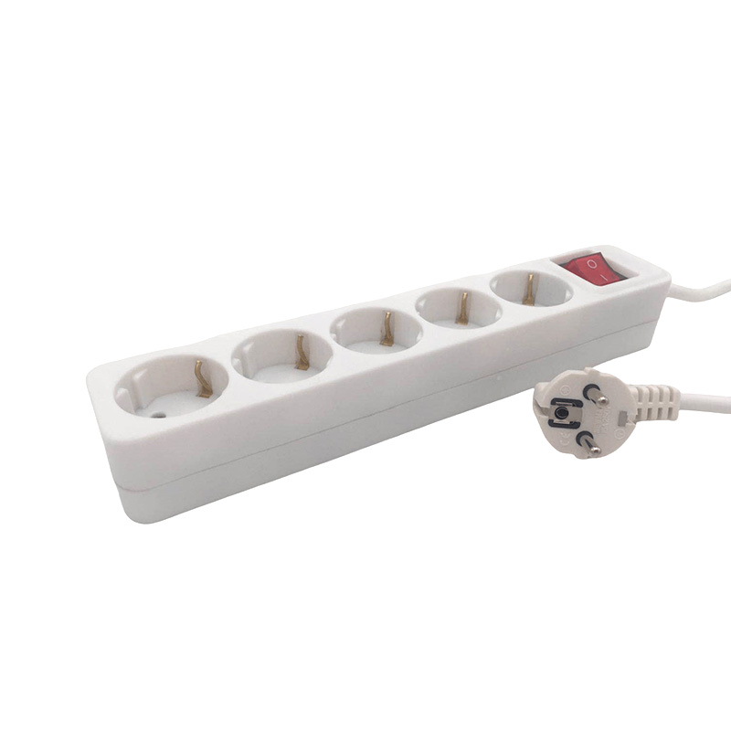 FireProof PP Shell 5 Outlets EU Standard Socket med switch FireProof PP Shell 5 Outlets EU Standard Socket med switch